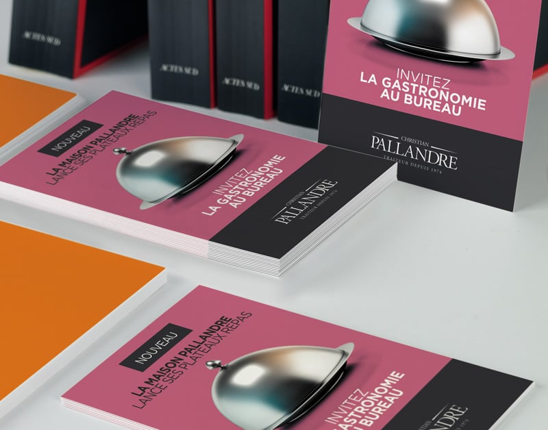 Opération de marketing direct pour les plateaux repas de la Maison Pallandre