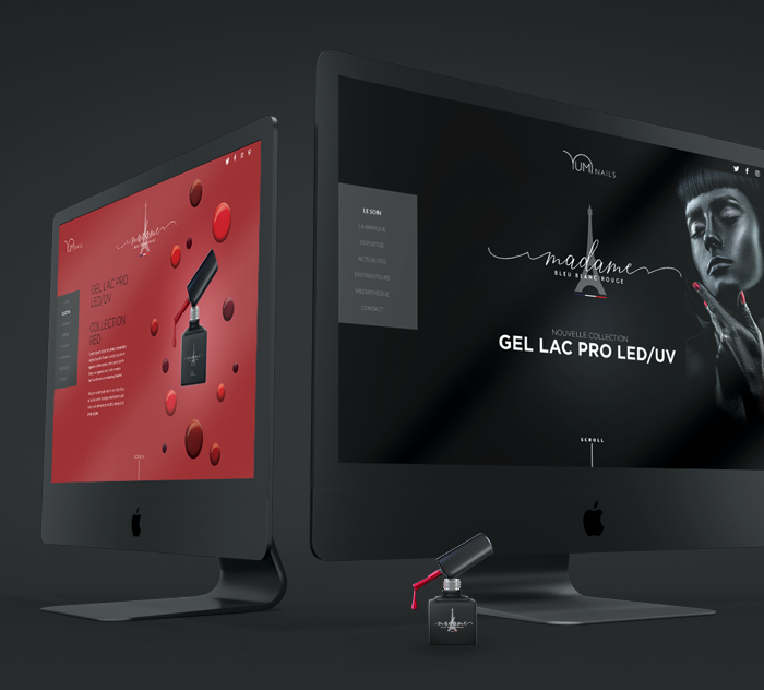 Création de site internet pour Madame Bleu Blanc Rouge