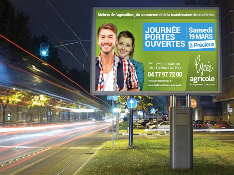 Création de la nouvelle charte graphique pour le lycée agricole de Précieux.