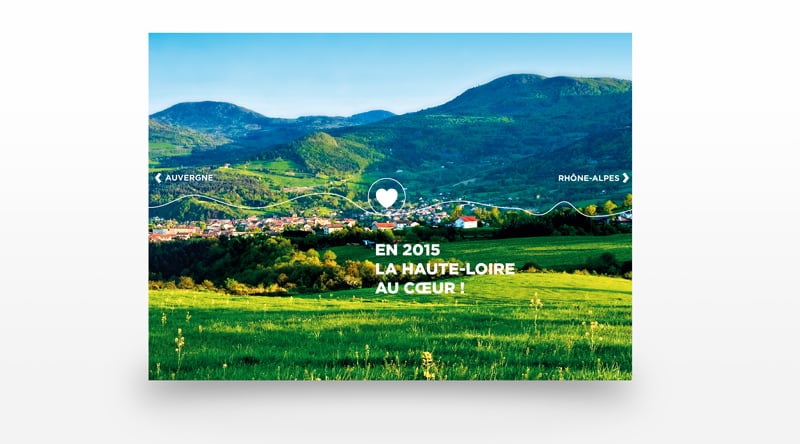 Création de la carte de vœux du Département de la Haute-Loire
