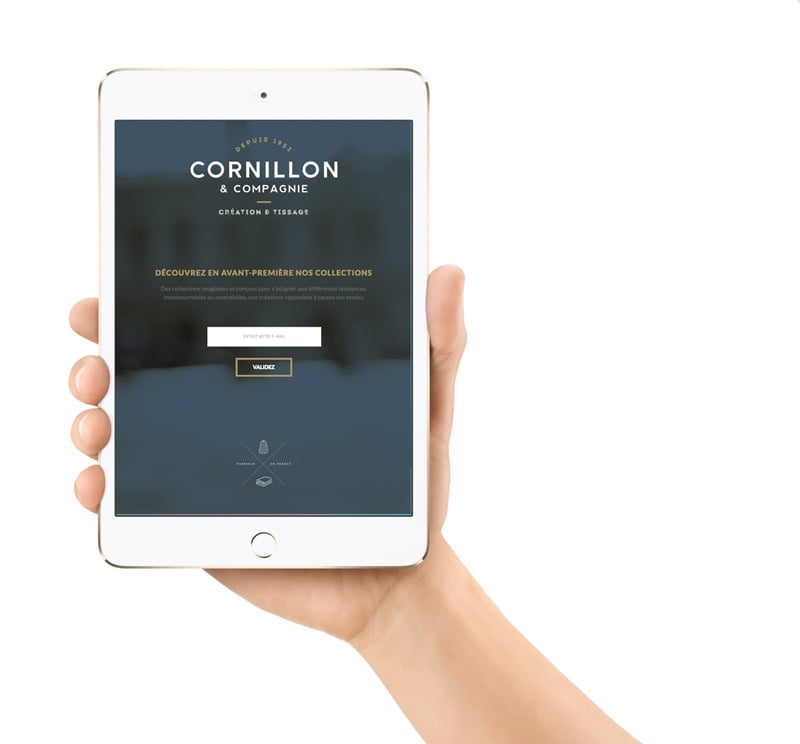 Création de la nouvelle image de marque Cornillon Tissage