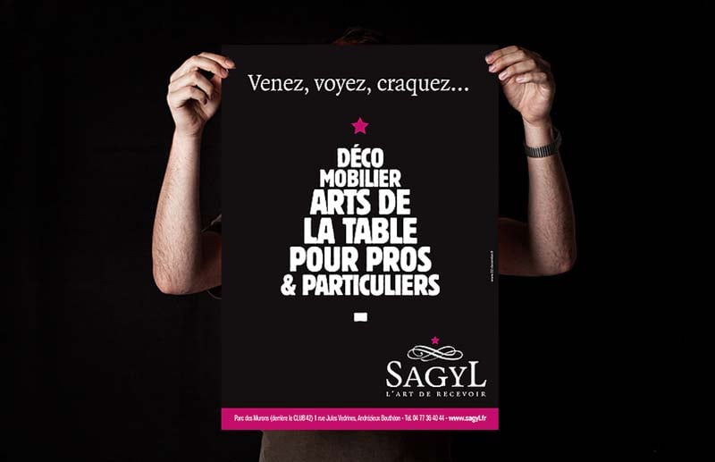 Création d'annonce presse pour la société Sagyl
