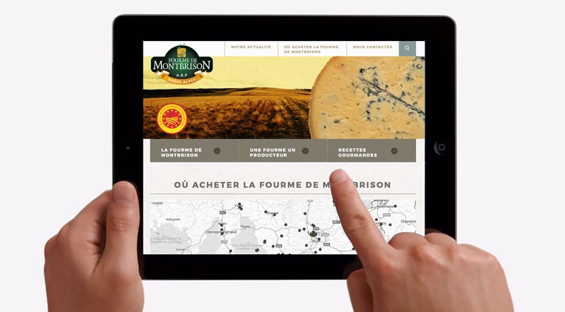 Création du site internet de la Fourme de Montbrison