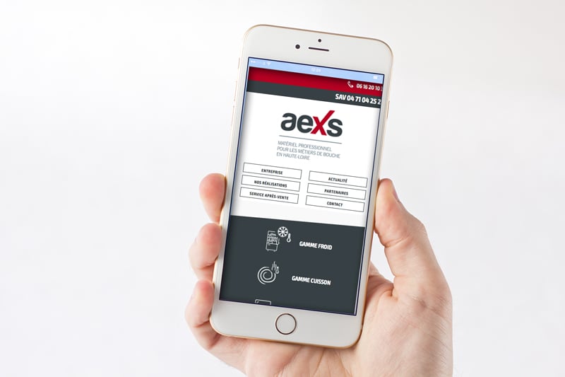 Refonte du site internet Aexs