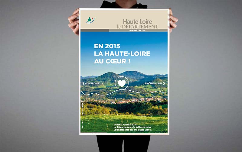 Création de la campagne abribus du Département de la Haute-Loire