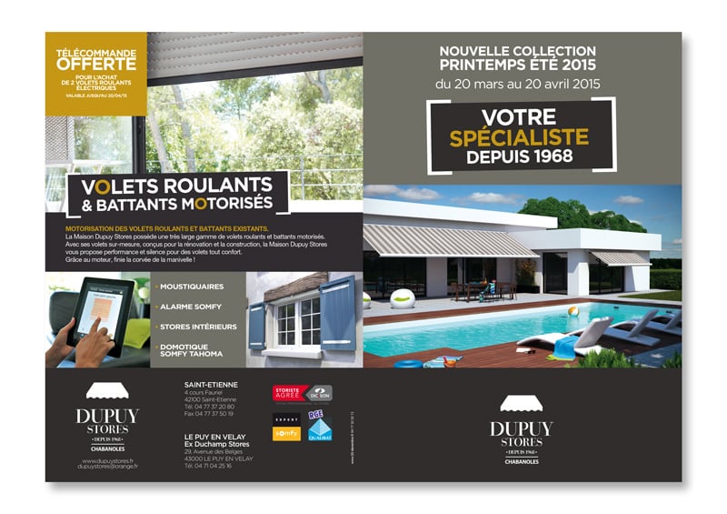 Opération "Le Mois du Store" pour la maison Dupuy Stores