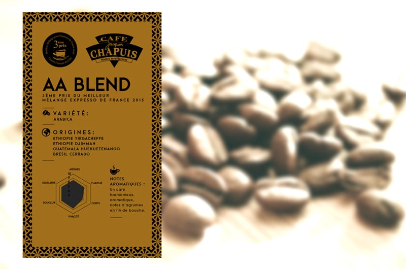 Promotion et communication pour les cafés Chapuis pour le 3ème meilleur expresso de France