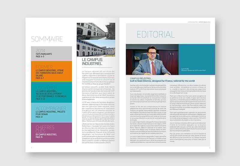 Création du rapport d'activité du Campus Industriel