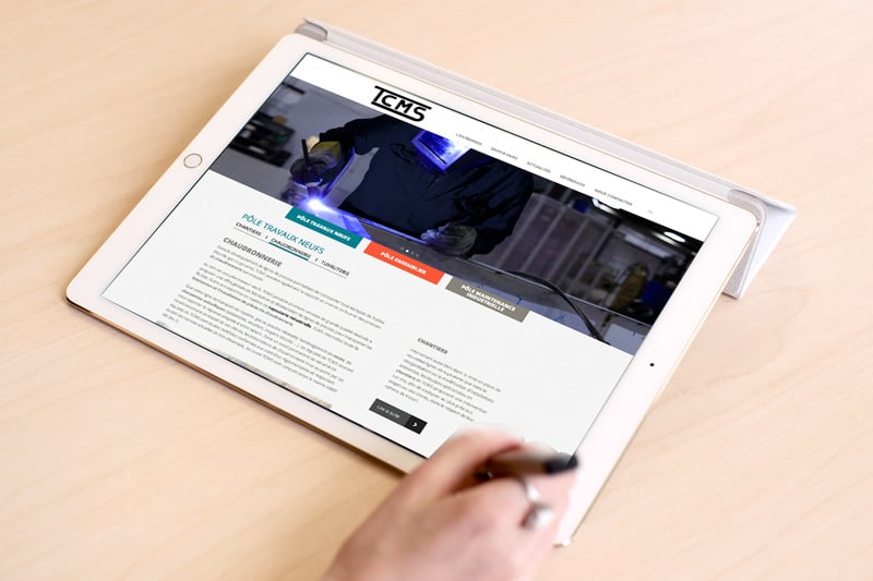Création du site internet de la société TCMS.