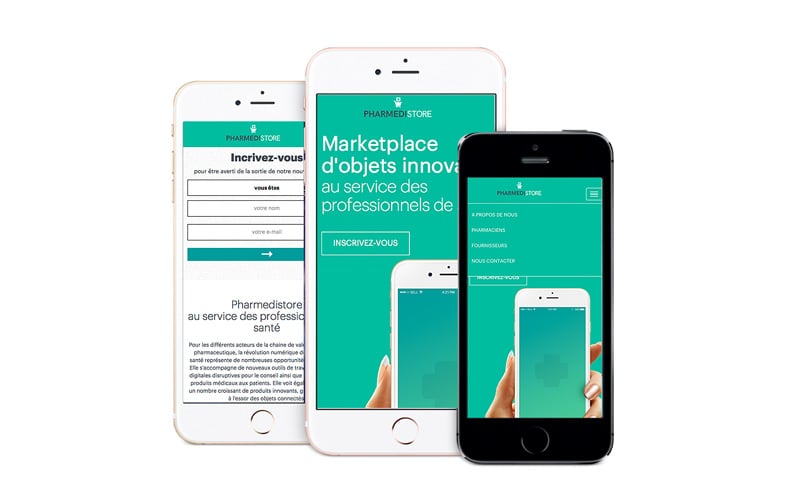 Création de la landing page de Pharmédigroup.