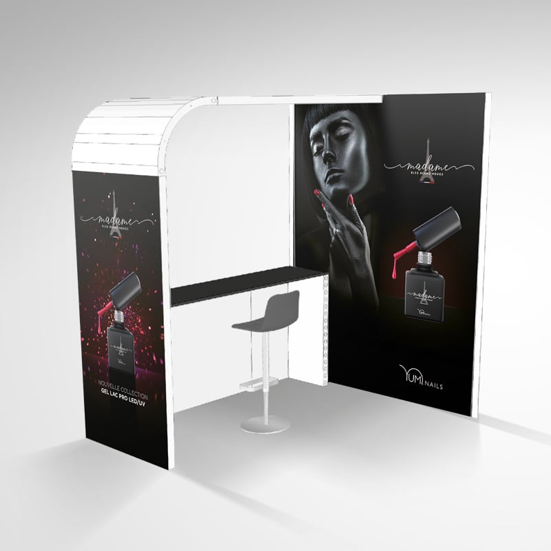 Création de stands pour Madame Bleu Blanc Rouge et Yumi Lashes