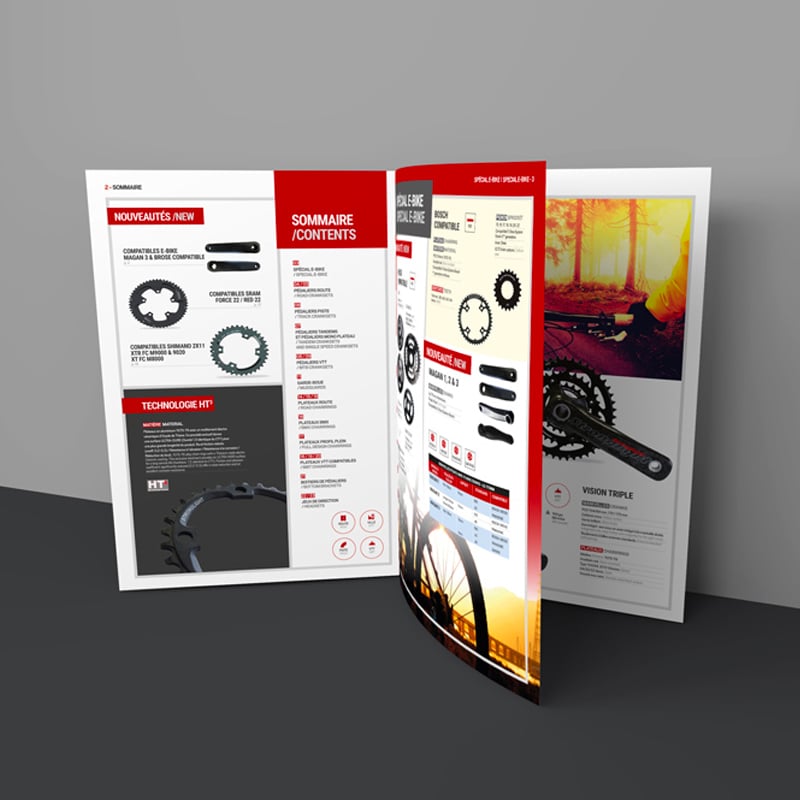 Création du catalogue Stronglight 2017.
