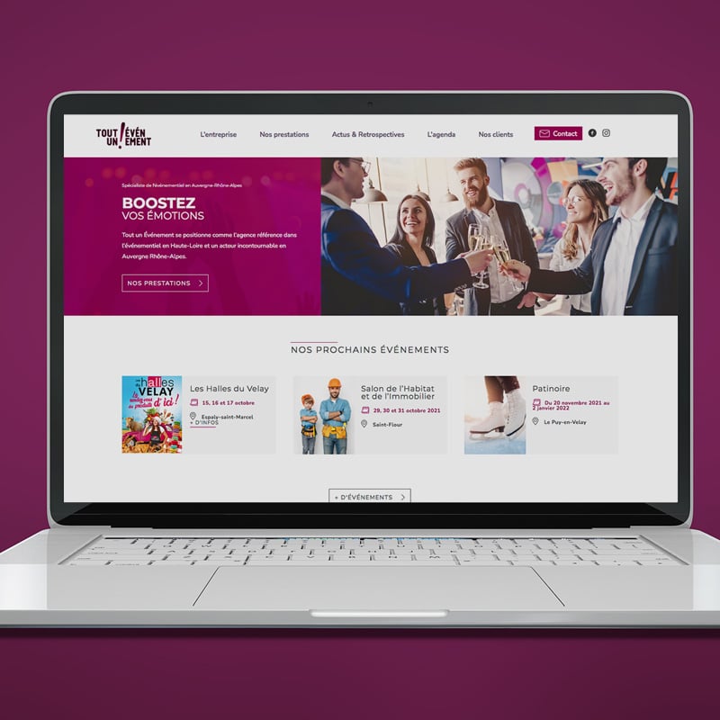 Refonte de site, nouveau look pour Tout Un Événement