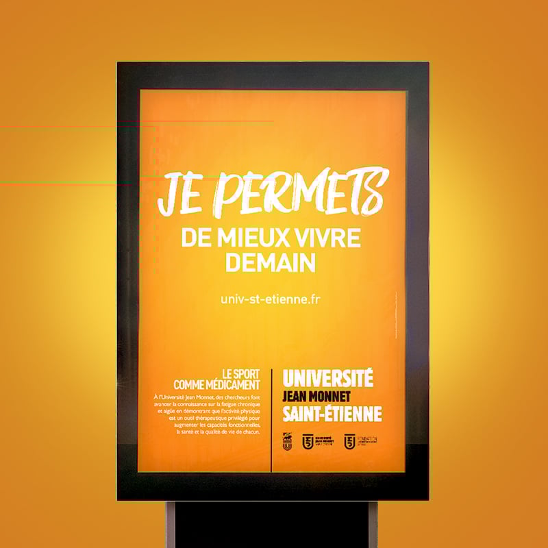 Campagne de communication institutionnelle pour l’Université Jean Monnet Saint-Etienne.