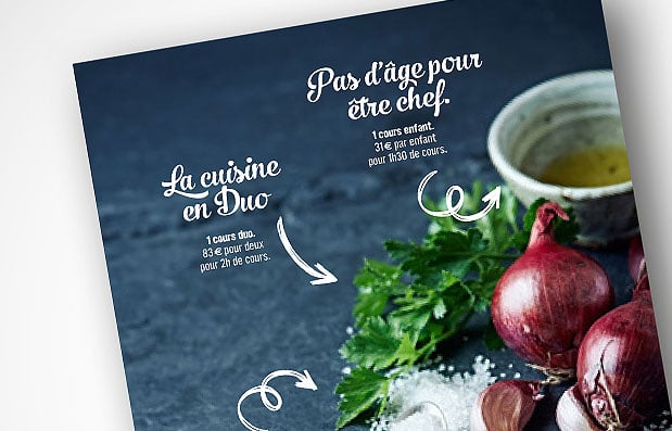 Promotion des cours de cuisine à Saint-Etienne