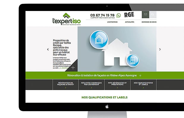 Création du site internet L’Expert-Iso