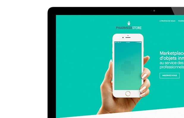 Création de la landing page de Pharmédistore