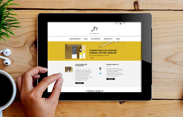 Création du site ecommerce Phi Essentiel