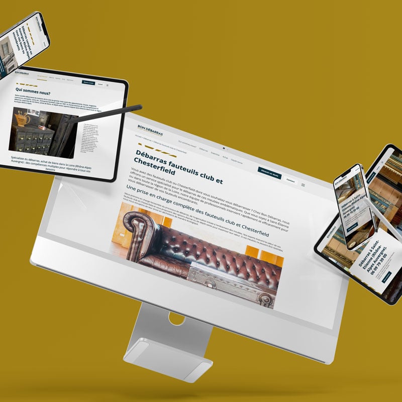 Création du site internet du spécialiste du débarras à Saint-Etienne.