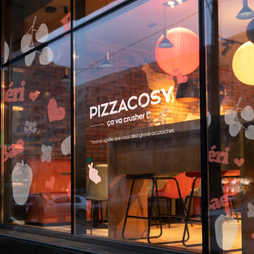 Big crush pour l’expression visuelle de Pizza Cosy