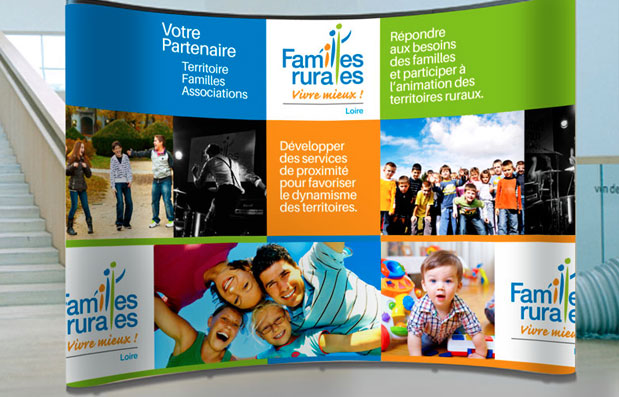 Création du stand Familles Rurales 42