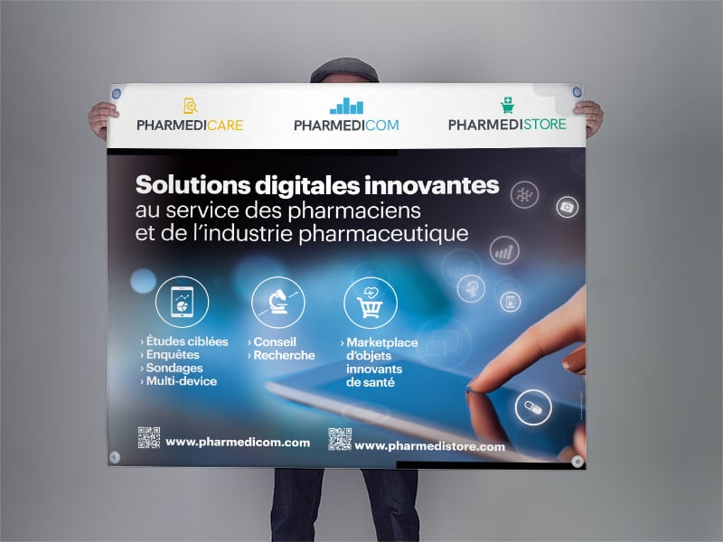 Création des supports de communication événementielle du groupe Pharmédigroup.