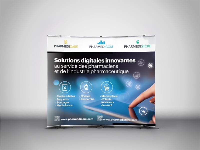 Création des supports de communication événementielle du groupe Pharmédigroup.