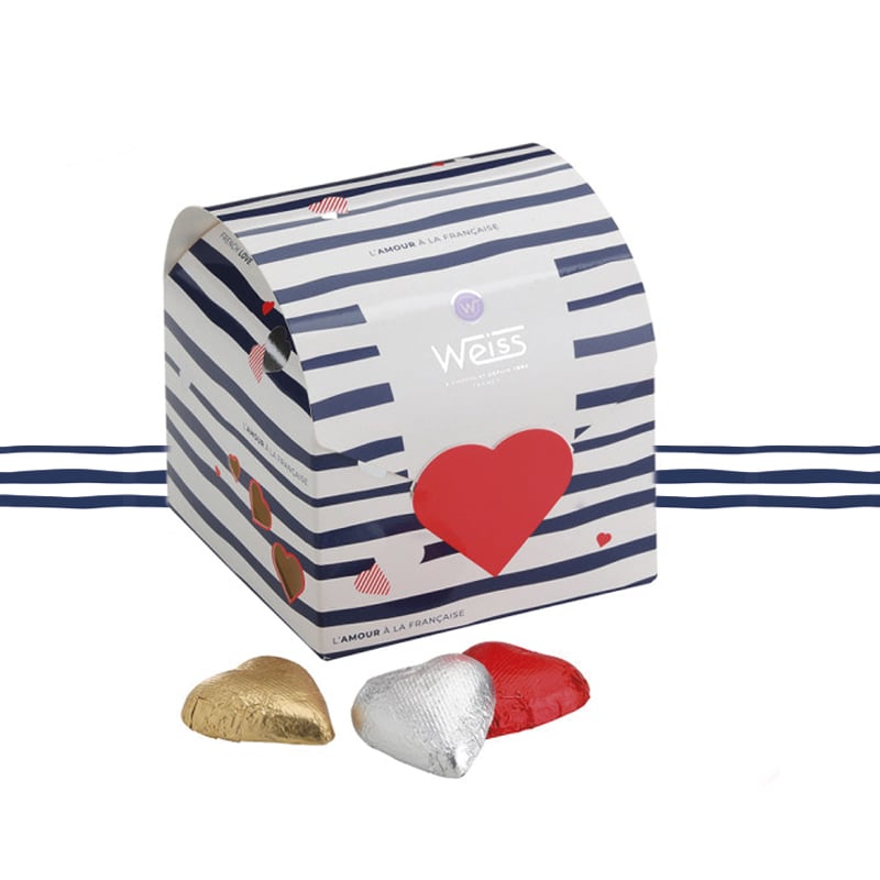 Les boîtes Saint-Valentin Weiss se parent de belles marinières