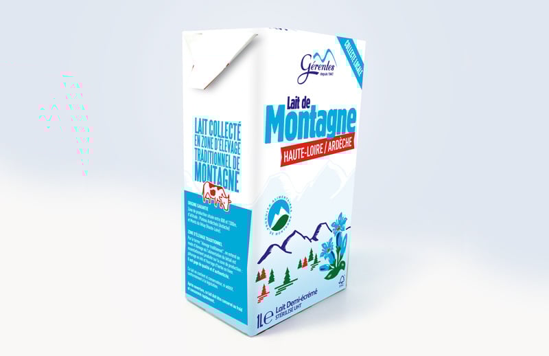 Création du packaging des Laiteries Gérentes en Haute-Loire