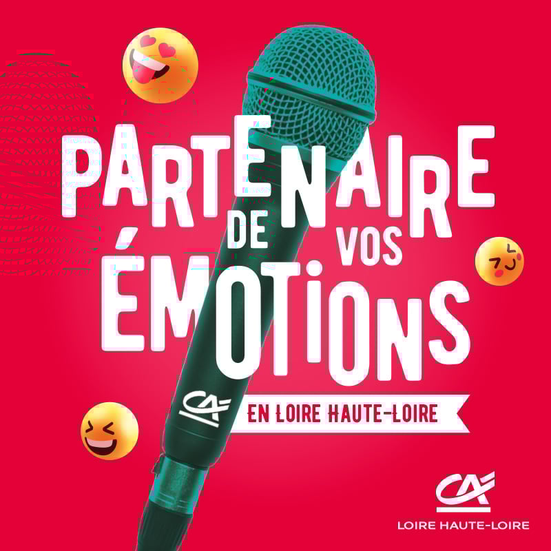 Création graphique de l’affiche Partenaire de vos Émotions du Crédit Agricole
