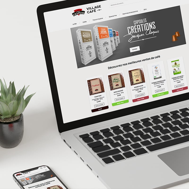 Cafés Chapuis passe au e-commerce grâce à son site e-shop