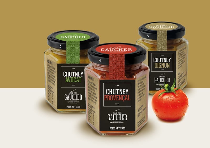 Création d'une nouvelle gamme packaging pour Jean-Paul Gaucher