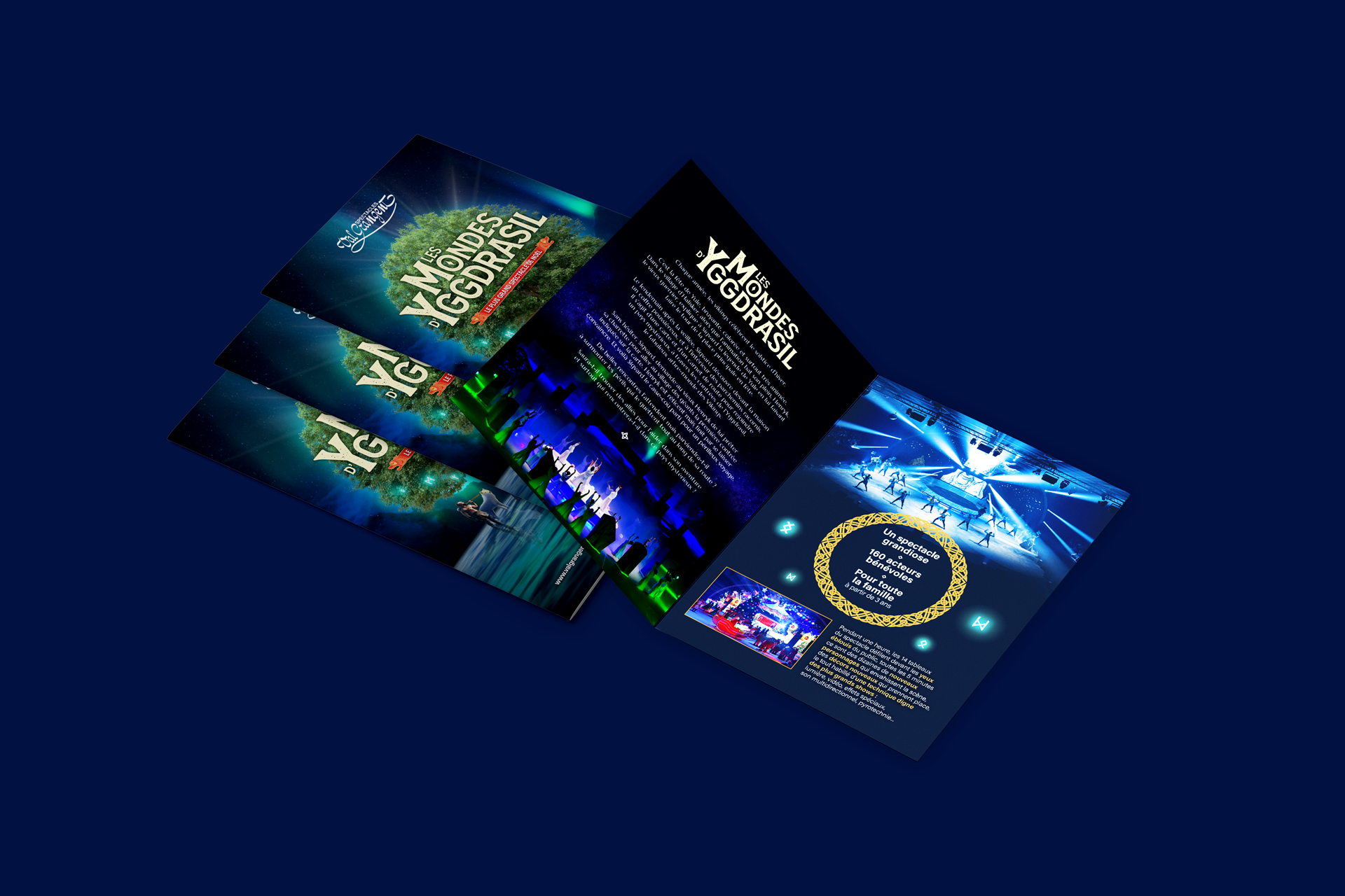 dépliant spectacle les Mondes d'Yggdrasil