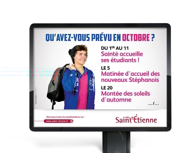 Création de la campagne de communication de la Ville de Saint-Etienne