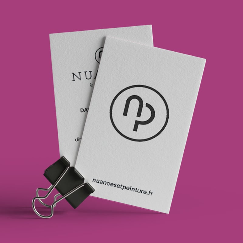 Création d’image de marque pour Nuances et Peinture
