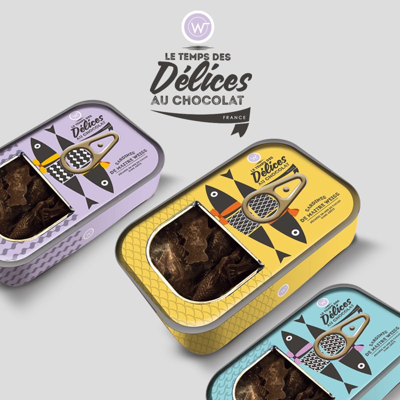 Création de la gamme packaging Sardines Weiss