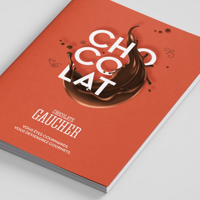Création d’une plaquette gourmande pour les chocolats Gaucher