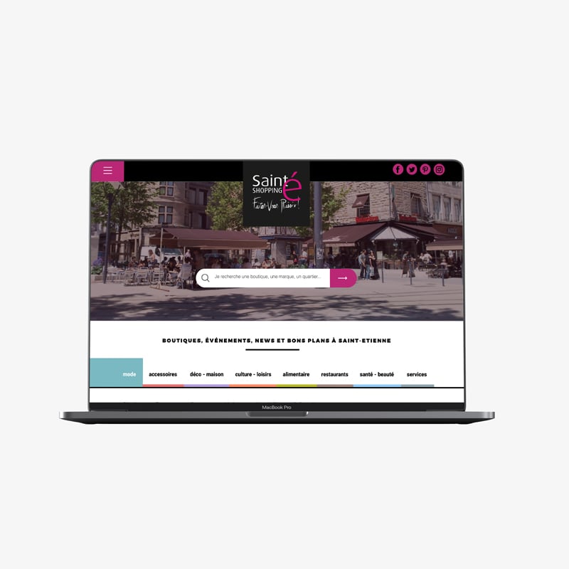 Création de site internet pour Saint é Shopping