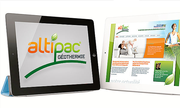 Création du site internet Altipac Géothermie en Haute-Loire.