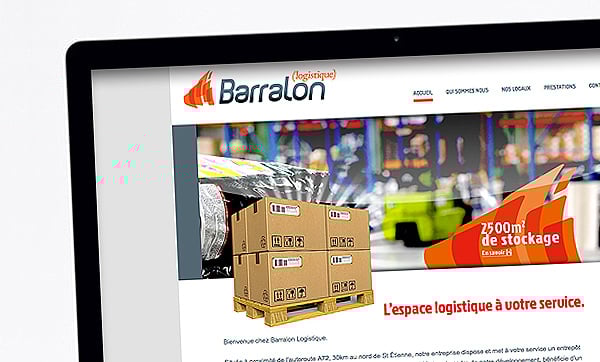 Création du site internet Barralon Logistique.