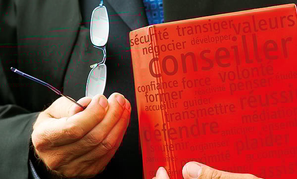 Création de la carte de vœux de la Maison des Avocats de Saint-Etienne.