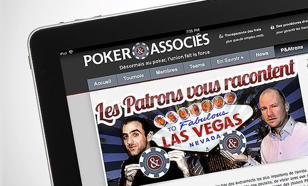 Création du site internet Poker & Associés.