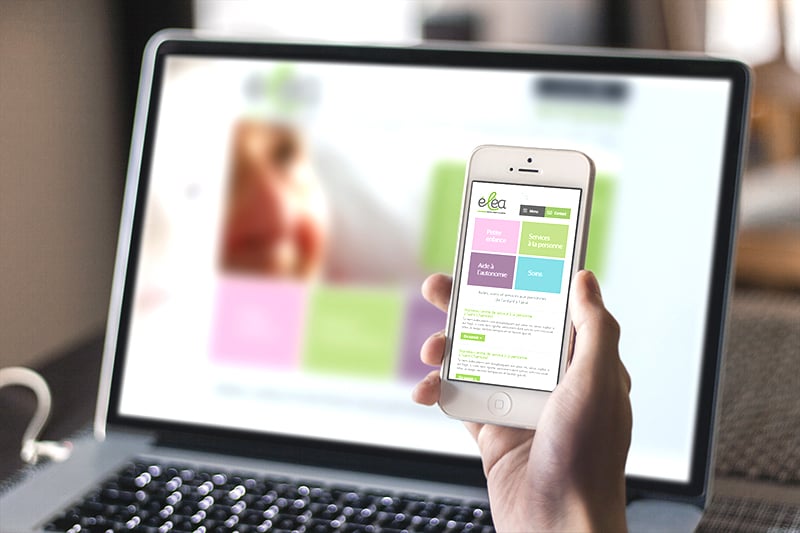 Création du site internet responsive de la marque Eléa.