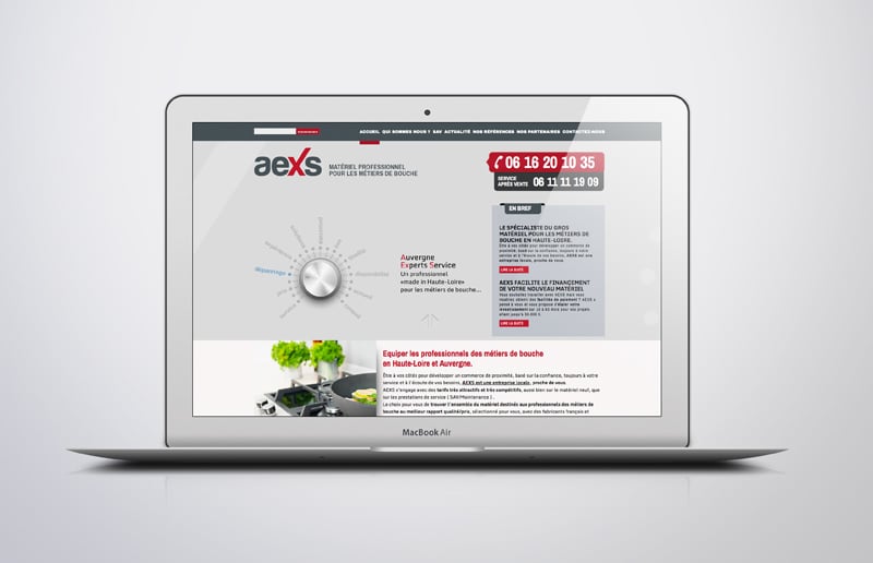 Création du site internet Aexs
