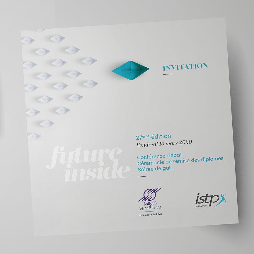 Création graphique pour l’événement Future Inside de l’ISTP.
