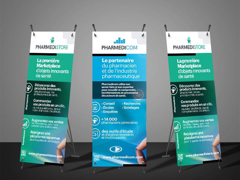 Création des supports de communication événementielle du groupe Pharmédigroup.