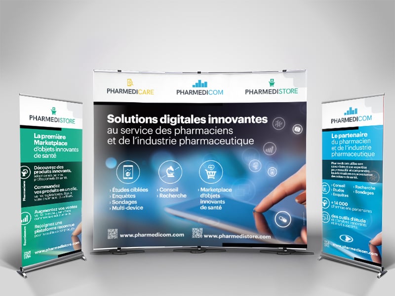 Création des supports de communication événementielle du groupe Pharmédigroup.