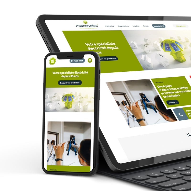 Le site internet Marcon Élec fait peau neuve.