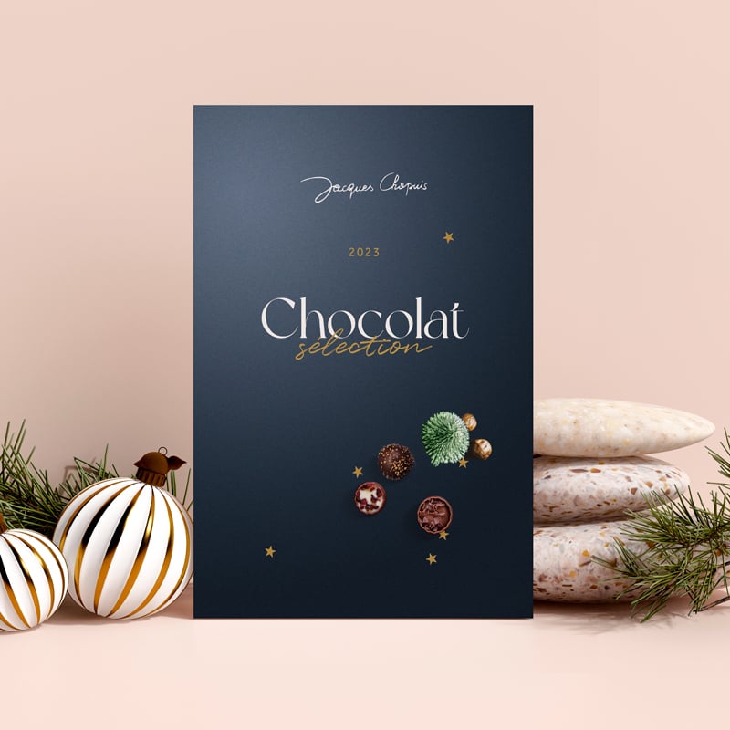 Création graphique du catalogue Chocolats des Cafés Chapuis 2023