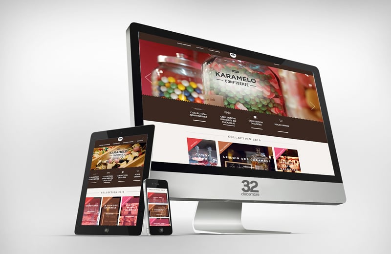 Création du site internet Confiserie Karamelo.